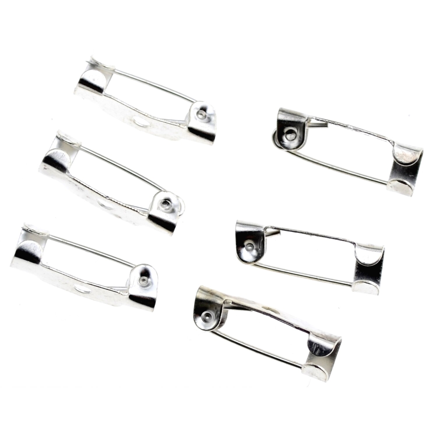 Broschenrohlinge Edelstahl 14 mm – 4 Stück | DIY Anstecker & Schmuck