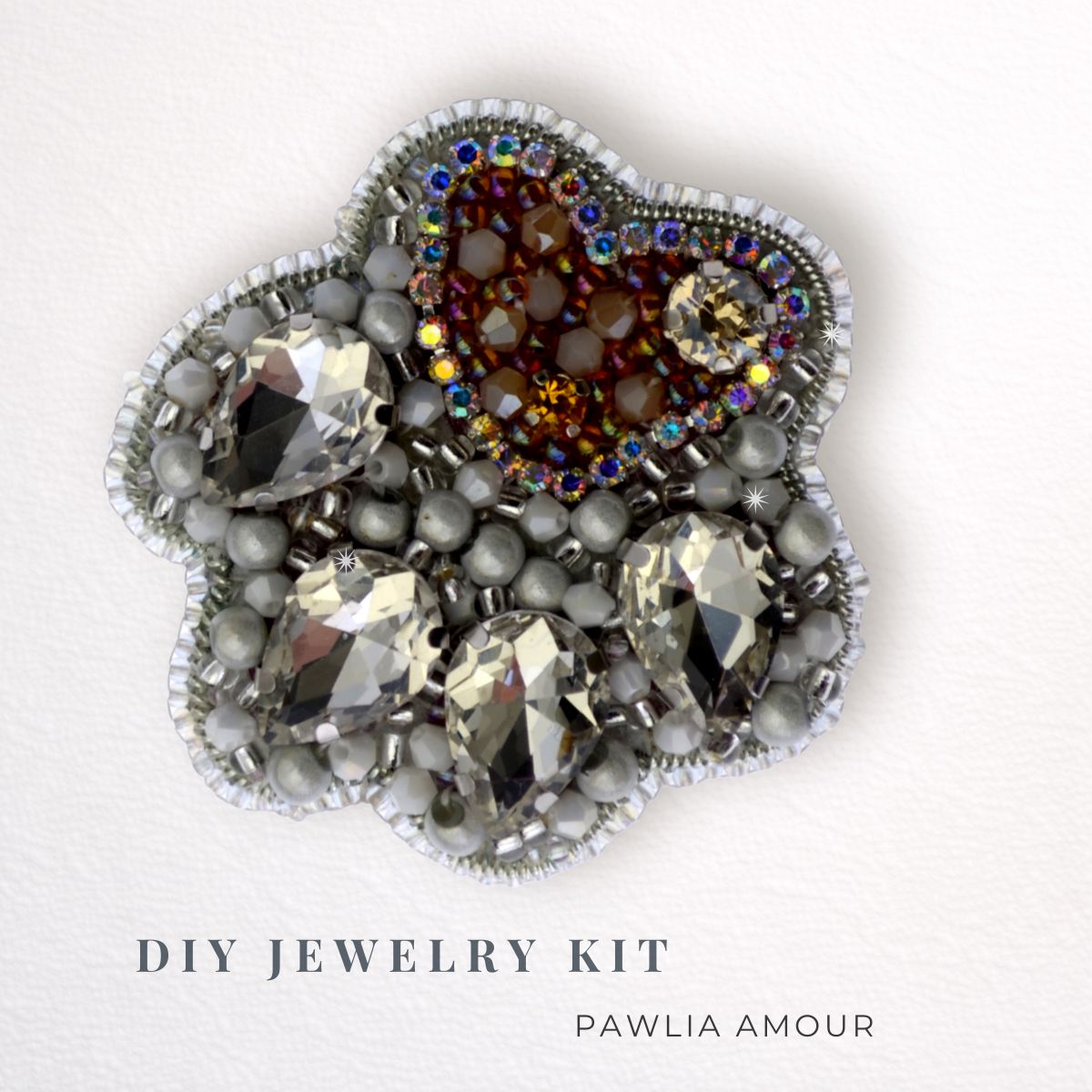 DIY-Schmuckset „Pawlia Amour“ – Pfoten-Brosche für Tierliebhaber