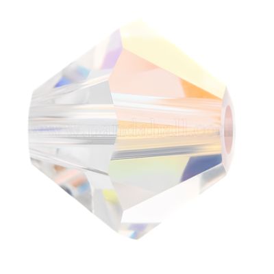 Preciosa® Kristallperlen – Crystal AB, Bicone/Rondelle, 4 mm (20 Stück) Preciosa® Kristallperlen – Crystal AB, Bicone/Rondelle, 4 mm (20 Stück)