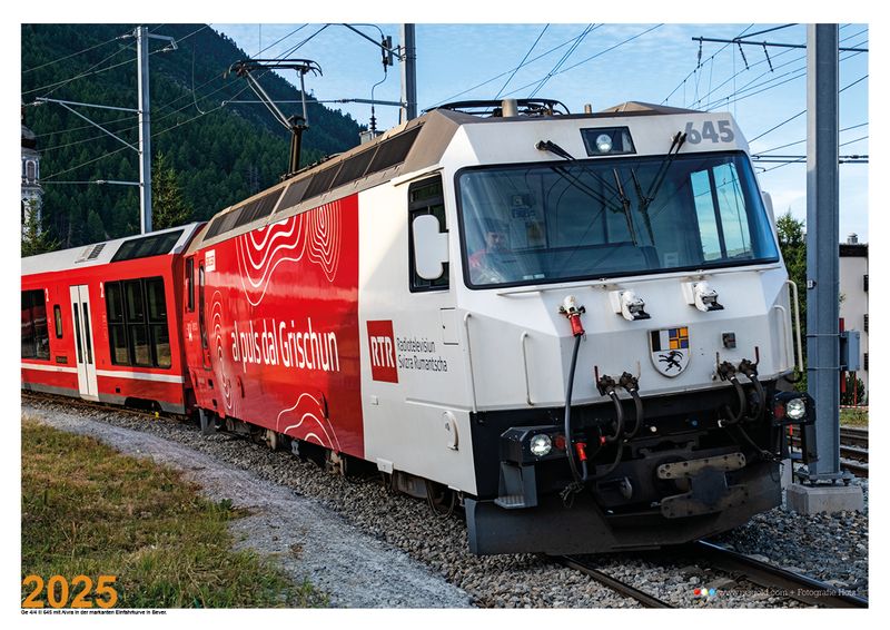 Graubünden Bahnkalender 2025 / Ab CHF 49.00
