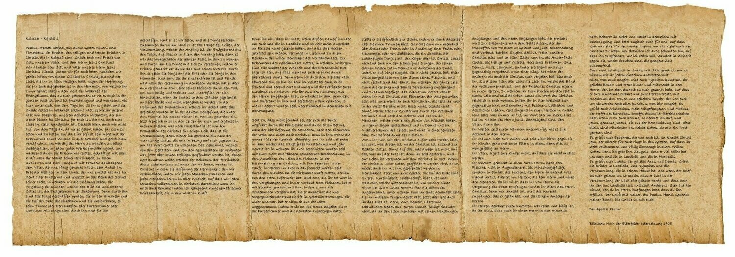 Kolosserbrief als Schriftrolle