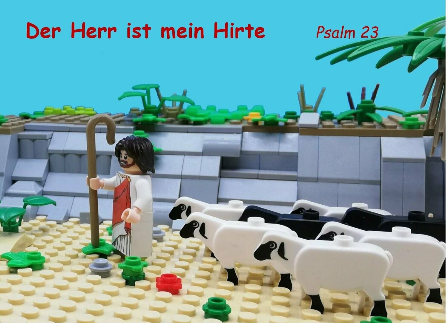 Bibel Postkarte  Der Herr ist mein Hirte