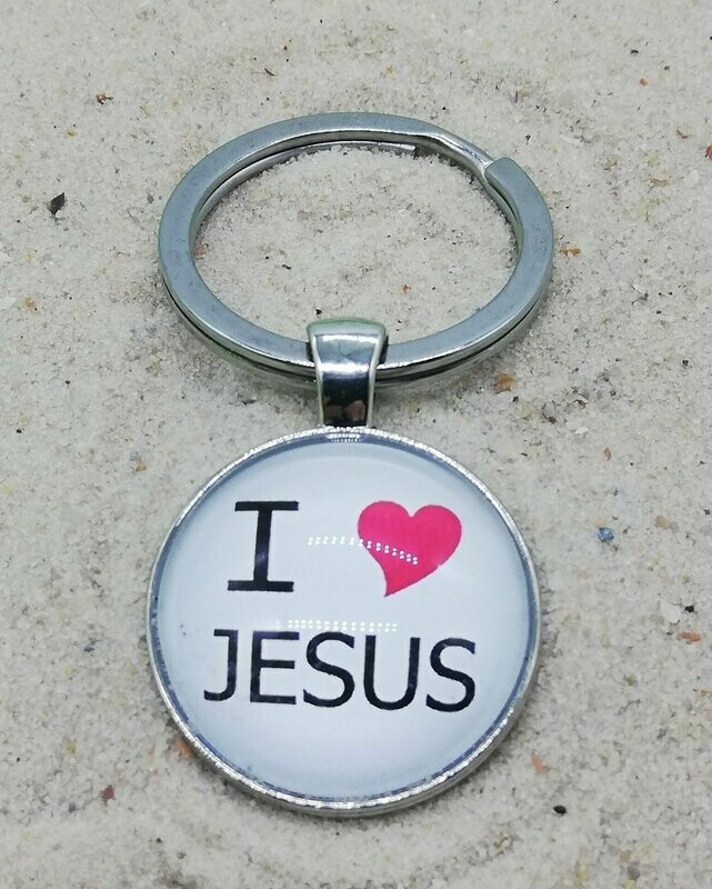 Schlüsselanhänger Schlüsselanhänger "I love Jesus" Variante A
