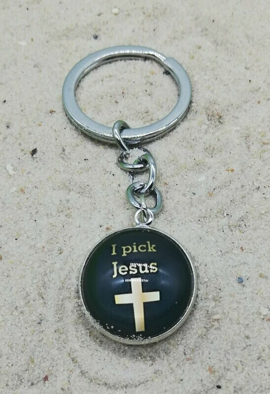 Schlüsselanhänger Schlüsselanhänger "I pick Jesus"
