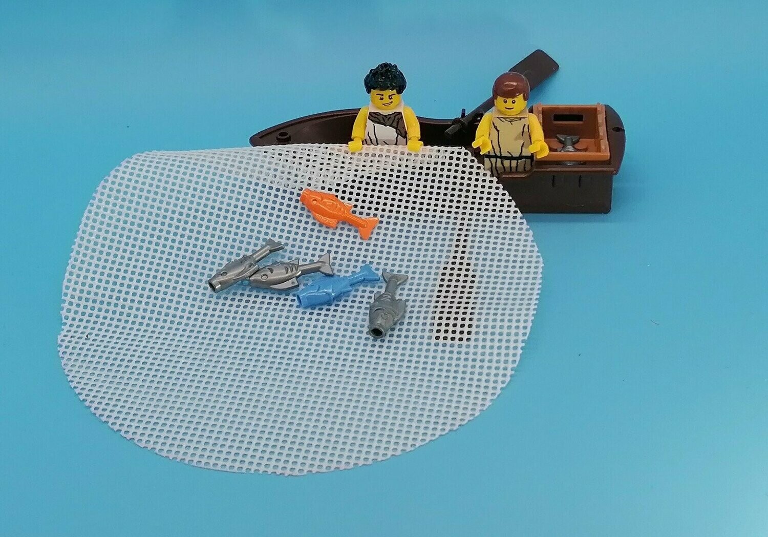 2 Fischer im Boot  Minifiguren
