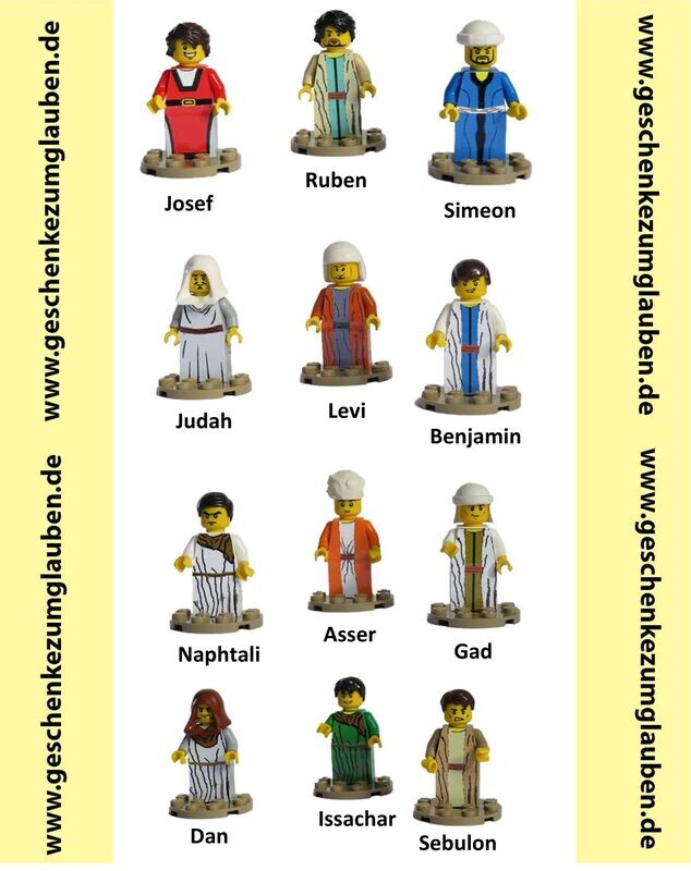 Figurenset die 12 Söhne Jakobs Figurenset die 12 Söhne Jakobs