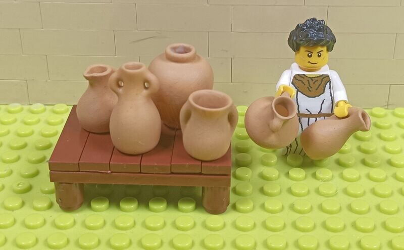 6 Krüge für Minifiguren