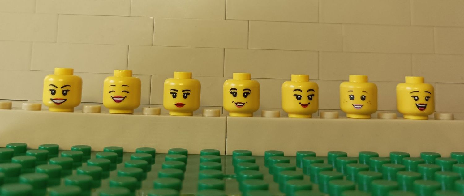 7 Köpfe für Minifiguren Set 4