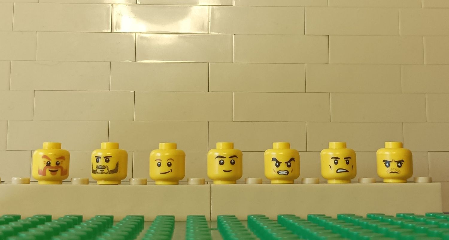 7 Köpfe für Minifiguren Set 2