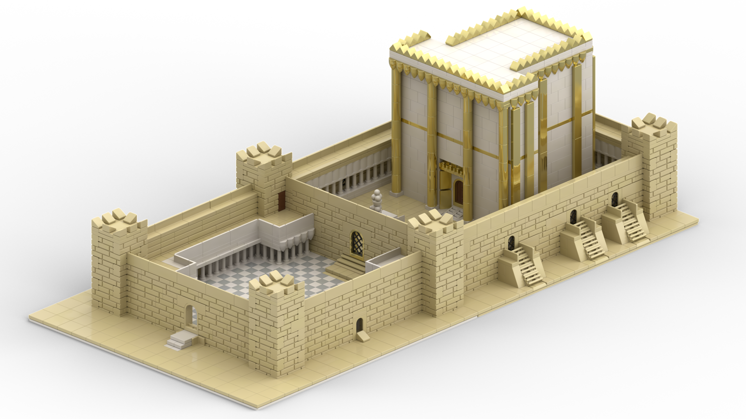 Tempel aus der Zeit Jesu  groß 1/400