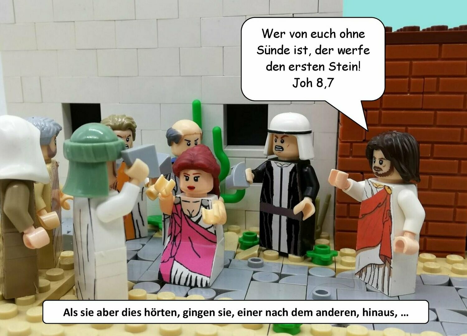 Bibel Postkarte Wer ohne Sünde ist, .... Bibel Postkarte Wer ohne Sünde ist, ....