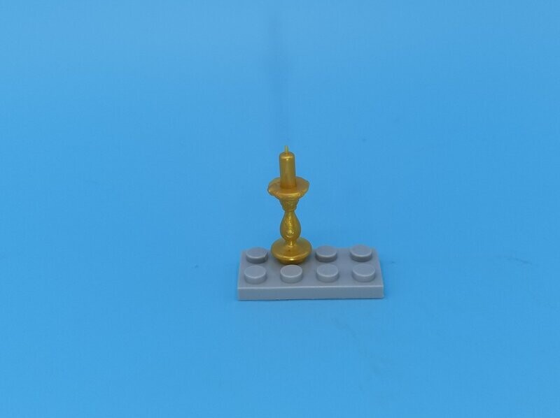 1 Kerze Gold für Minifiguren 1 Kerze Gold für Minifiguren