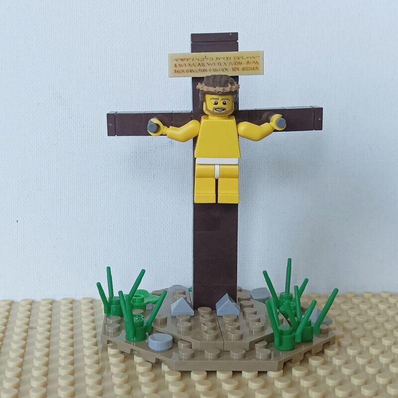 Jesus am Kreuz Minifigur Jesus am Kreuz Minifigur