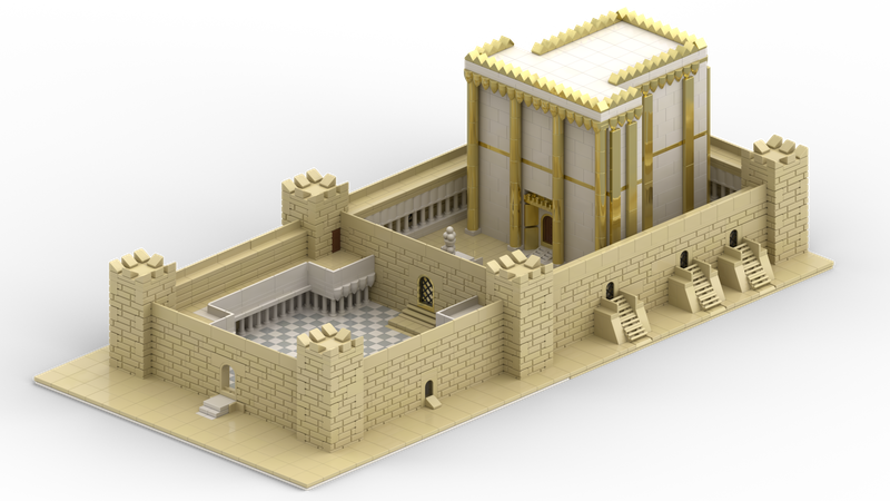 Tempel aus der Zeit Jesu  groß 1/400