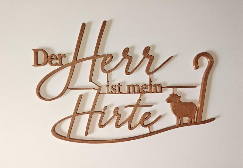 Wanddekoration „Der Herr ist mein Hirte“ – Psalm 23 Wanddekoration „Der Herr ist mein Hirte“ – Psalm 23