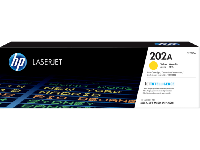 HP 202A 黃色原廠 LaserJet 碳粉 CF502A