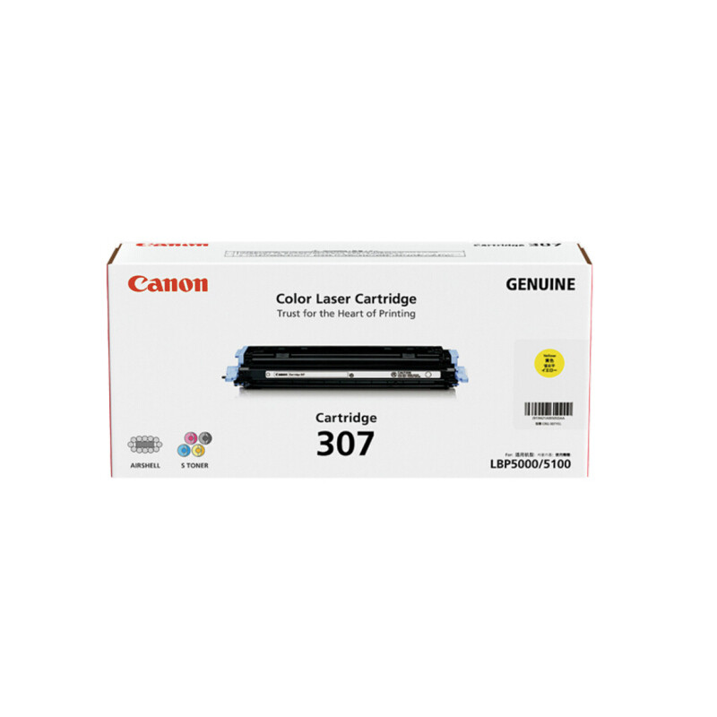 Canon Cartridge 307 Y 黃色原裝打印機碳粉盒 CRG307Y