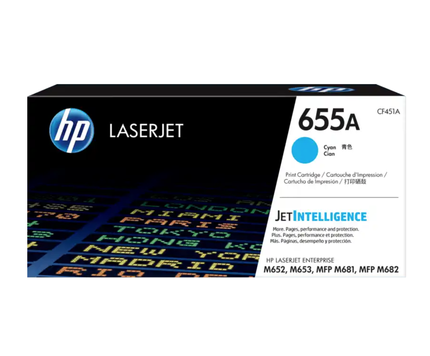 HP 655A 靛藍原廠 LaserJet 碳粉 CF451A