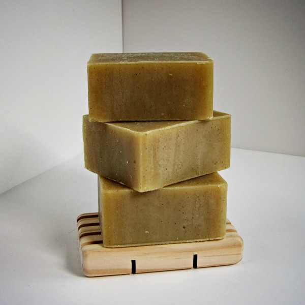 Cedarwood Vetiver Shave Soap with Rhassoul &amp; Bentonite Clay