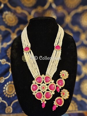 Monalisa Stones Onyx Beads Necklace Set