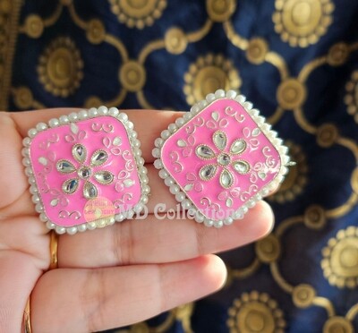 Meenakari Stud Earrings,Handpainted Earrings, Indian earrings