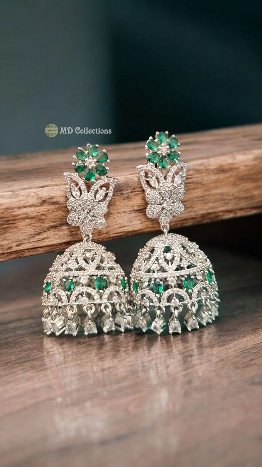 AD Stones /Cubic Zirconia Earrings Set Premium Quality Finish/Indian Jewlery 