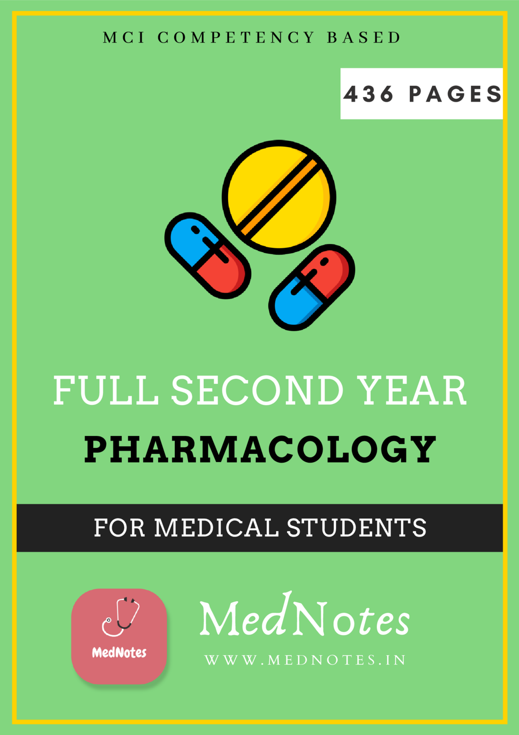 Full Second Year Pharmacology - MedNotes Ebook