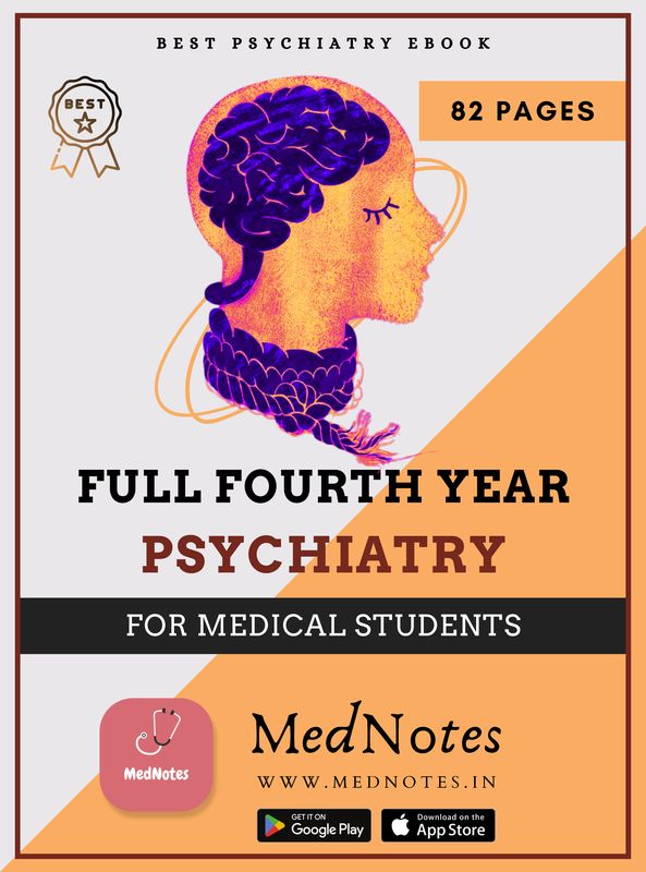 Full Fourth Year Psychiatry - MedNotes Ebook