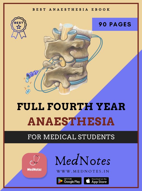 Full Fourth Year Anaesthesia - MedNotes Ebook