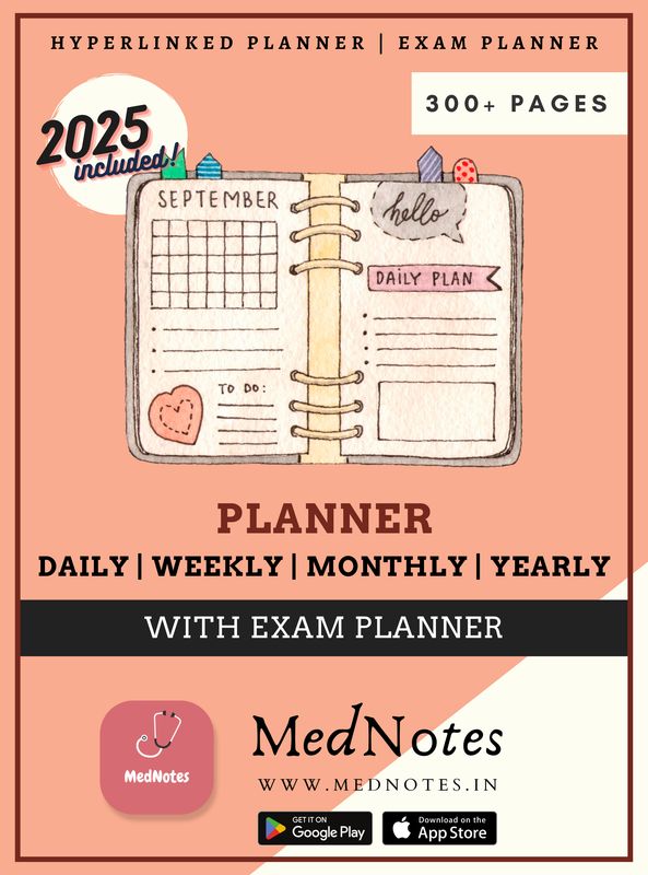 2025 MedNotes Planner - Hyperlink Planner