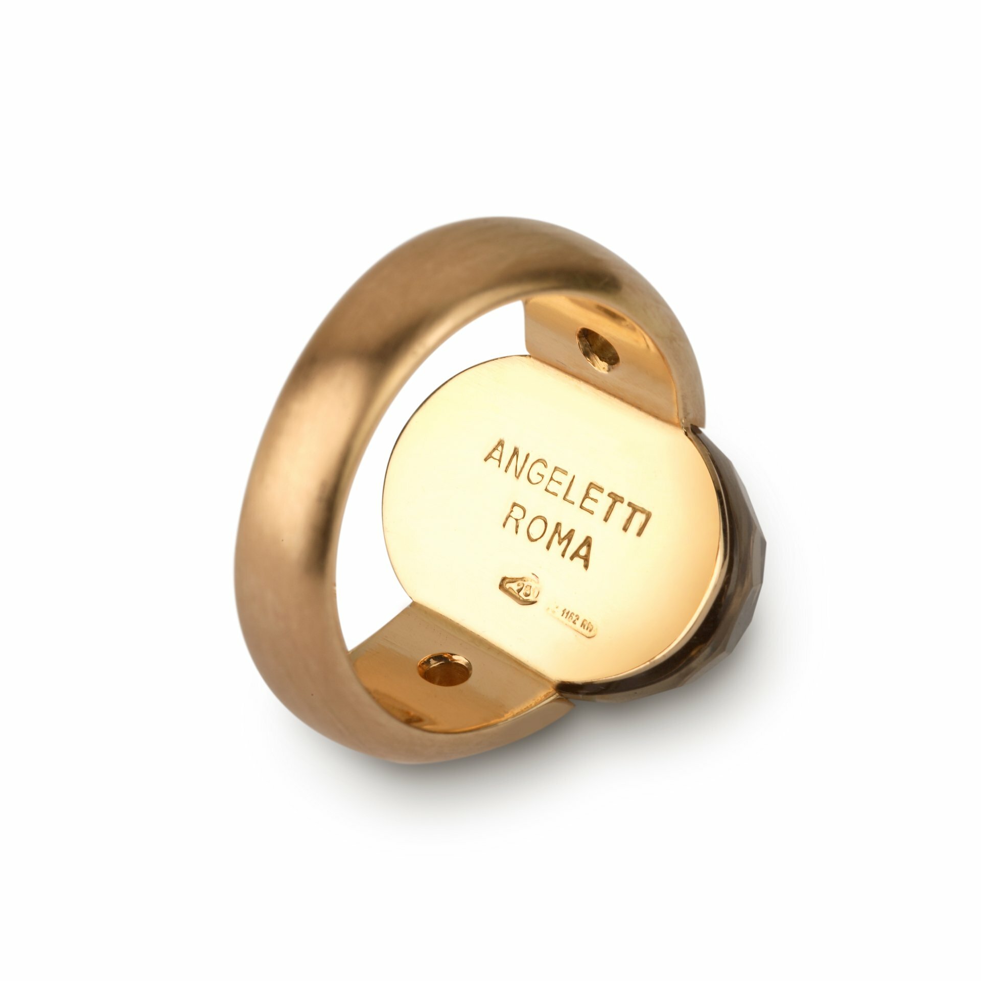 Rose gold with amethyst