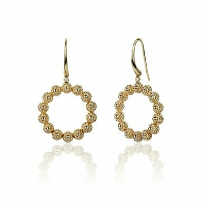 Yellow gold with flower rings