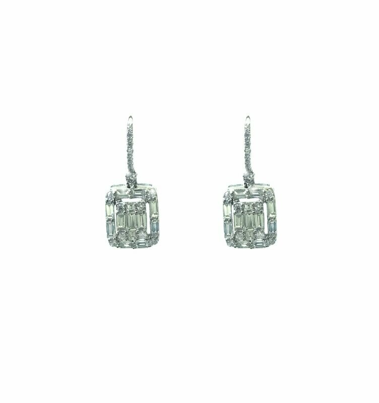 White gold with diamonds