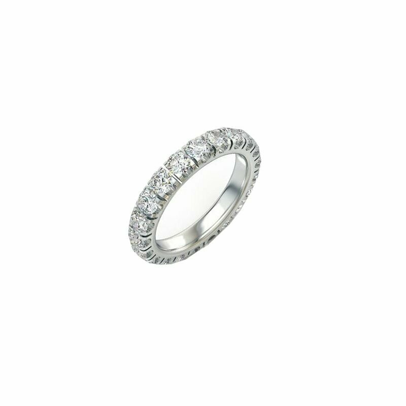 White gold with diamonds
