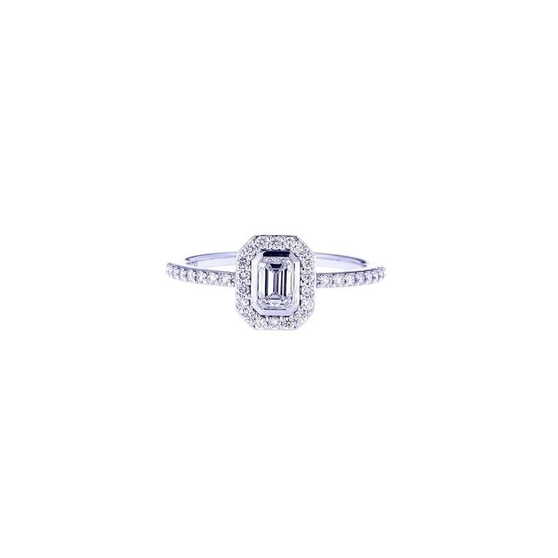White gold with diamonds