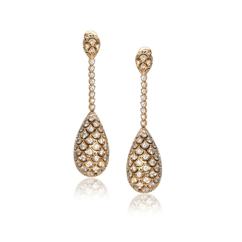 Rose gold with diamonds