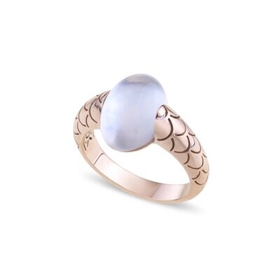 Rose gold with doublette mother of pearl