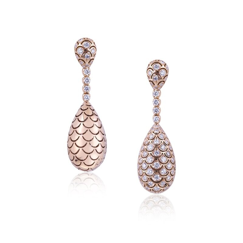 Rose gold with diamonds