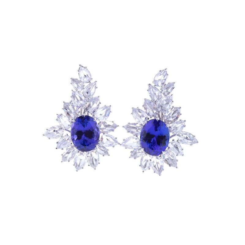 White gold with Tanzanite and Diamonds