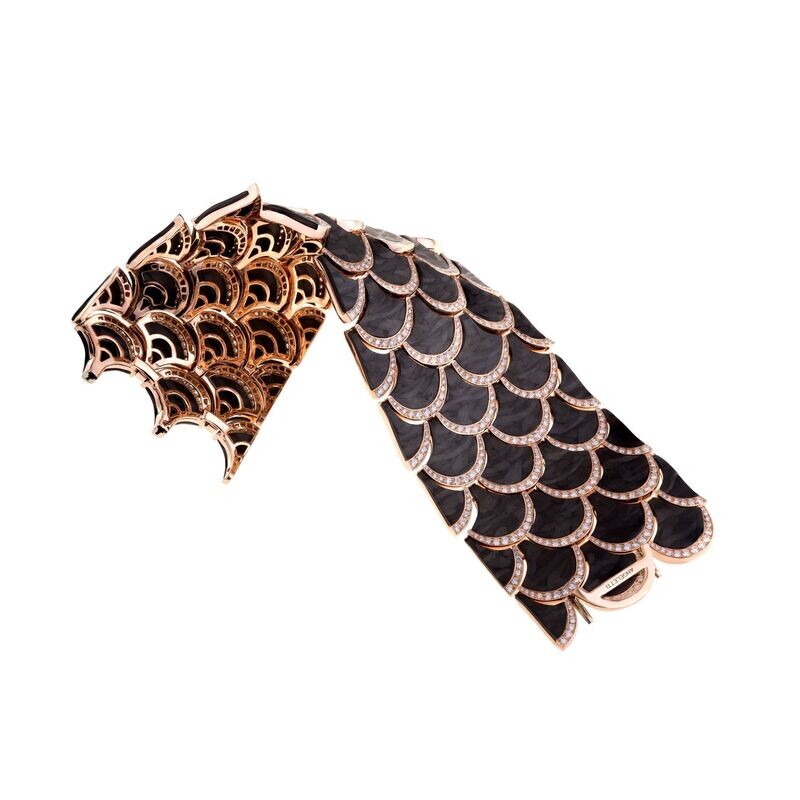 Rose gold with carbonio and diamonds pave