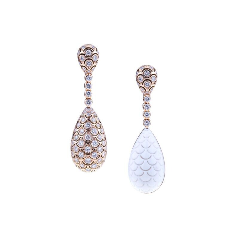 Rose gold with diamonds and ceramic
