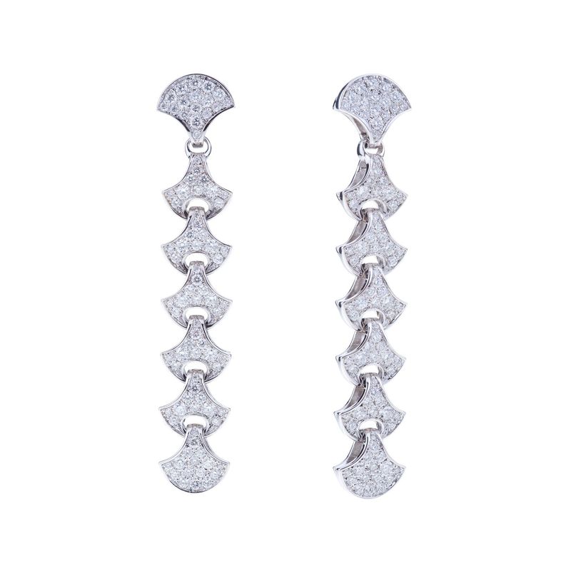 White gold with diamonds