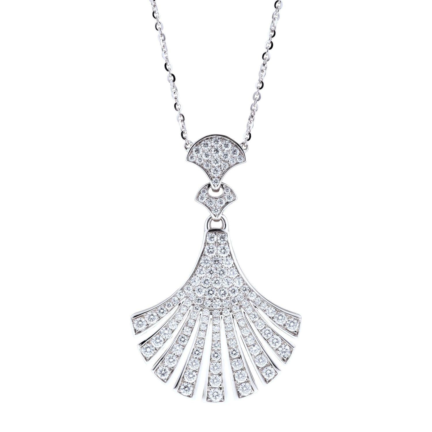Whitr Gold with Diamond Pavè