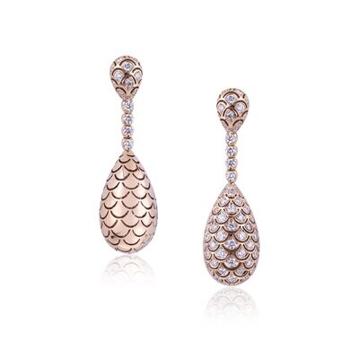 Rose gold with diamonds