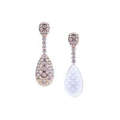 Rose gold with diamonds and ceramic