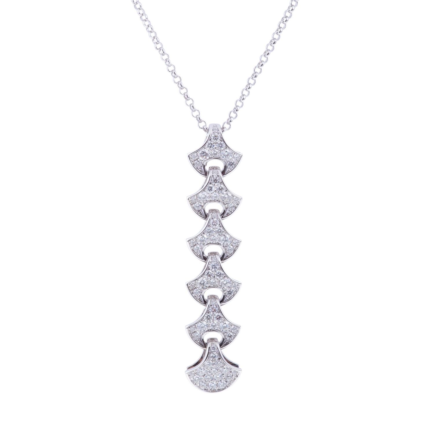 White gold with diamond pave