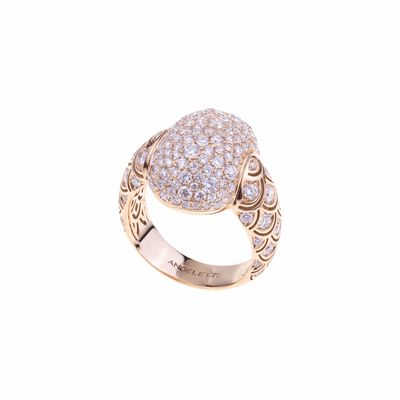 Rose gold with diamond