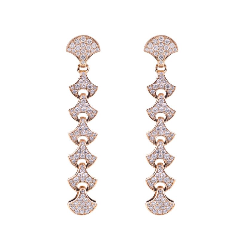 Rose gold with diamonds
