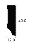 Furniersockel 40 x 12mm pro Meter