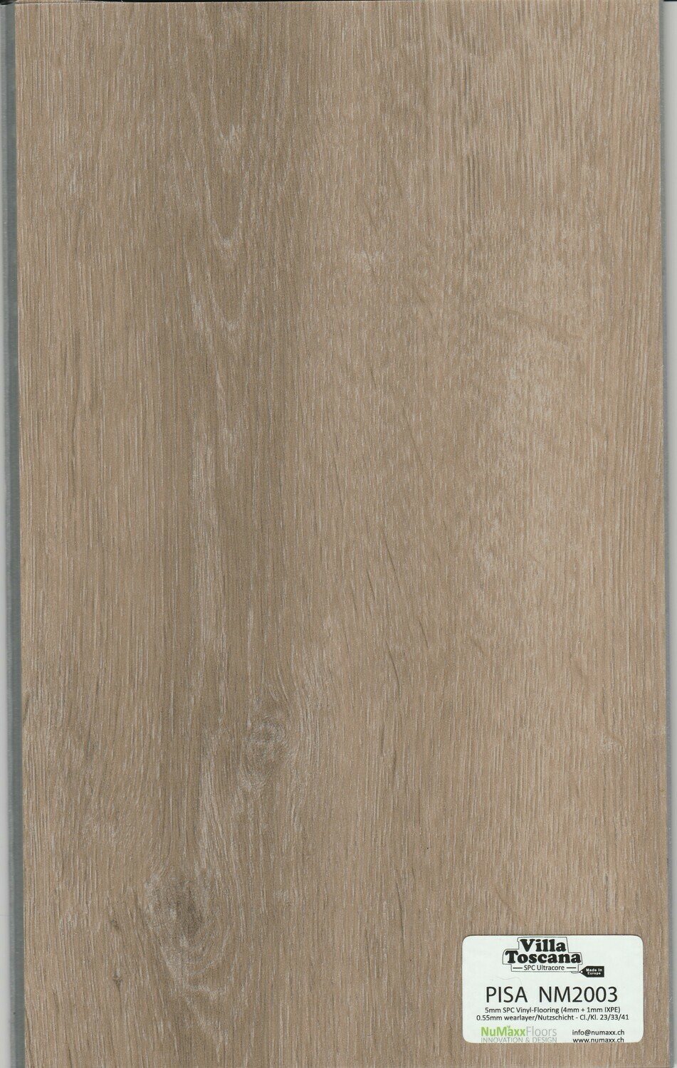 Vinylboden Villa Toscana mit Trittschall 1mm pro 1m² Pisa Nm 2003 Stärke 5mm x 178mm x 1219mm